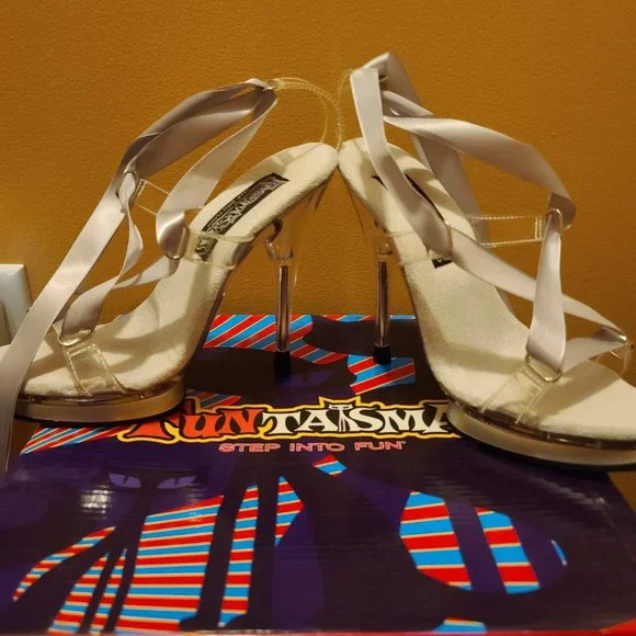 Funtasma Clear Stiletto Heals NIB - Picture 5 of 16